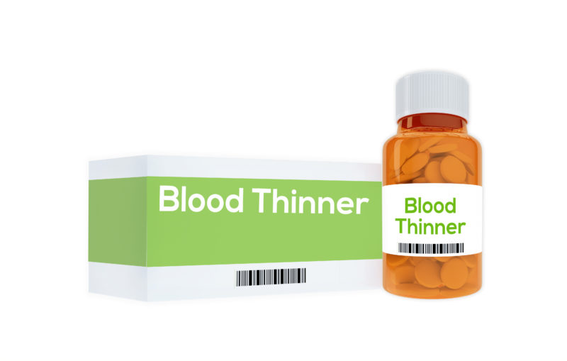 Illustration Of Blood Thinner Medication. Used to Treat Superficial Vein Thrombosis (SVT). Surface Blood Clots.