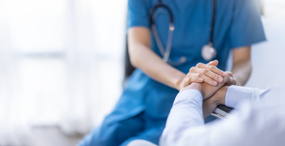 Cropped,Shot,Of,A,Female,Nurse,Hold,Her,Senior,Patient's